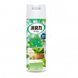 Освежитель воздуха для туалета "SHOSHU RIKI" (аэрозоль для туалета с антибактериальным эффектом «Мята и Яблоко») 365 мл / 24
