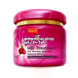 Маска против выпадения волос с биотином, пептидами,корнем свеклы Natura Hair Treatment, 100 гр.