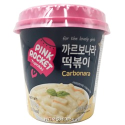 Рисовые клецки в соусе карбонара Pink Rocket, Корея, 120 г Акция