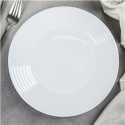 Тарелка плоская Harena Asean, d=23 см, цвет белый