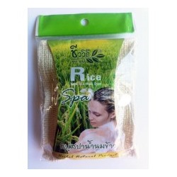Спа-мыло в мочалке с рисовым молочком  75 гр. BIO WAY Rice With Spa Herb Soap 75 g