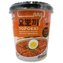Рисовые клецки с лапшой (рапокки) в остро-сладком соусе Yopokki, Корея, 145 г Акция