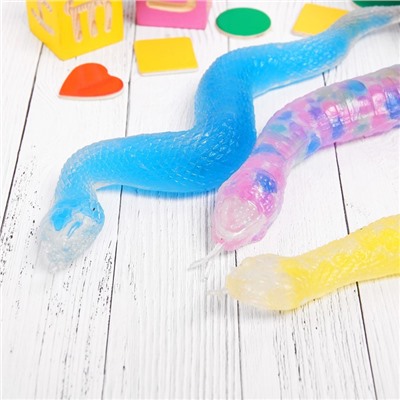 Мялка с гидрогелем «Змея», цвета МИКС
