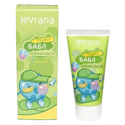 Levrana Зубная паста детская со вкусом бабл гам 3+, 50 мл