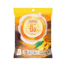 Гранулированный растворимый имбирный напиток от Tesco (1 пакетик) 18 гр / Tesco Instant Ginger Tea 1 sachet 18g
