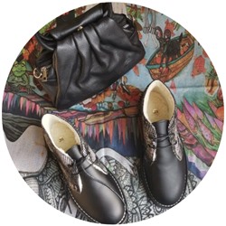 AB.Zapatos 4525 Negro+PELLE · LUX+AFRO АКЦИЯ