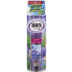 Освежитель воздуха  для туалета "SHOSHU RIKI" (аэрозоль для туалета с антибактериальным эффектом "Лаванда и травы") 330 мл / 24