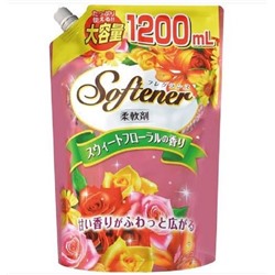 Кондиционер для белья "Softener floral" с нежным цветочным ароматом и антибактериальным эффектом (мягкая упаковка с крышкой) 1200 мл / 8