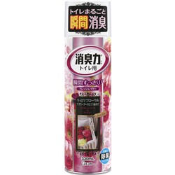 Освежитель воздуха  для туалета "SHOSHU RIKI" (аэрозоль для туалета с антибактериальным эффектом «Прекрасный букет»)  330 мл / 24