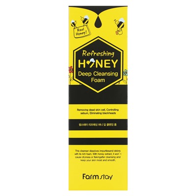 Пенка для лица FarmStay, глубокого очищения, с экстрактом мёда, 180 мл