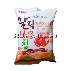 Чесночно-креветочные чипсы Мицци/Mizzi Корея 56 г