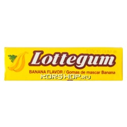 Жевательная резинка Lotte Gum Banana, Корея, 12,5 г