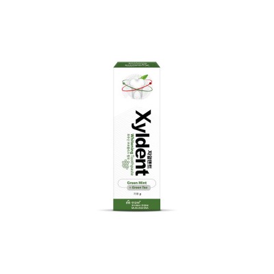 Отбеливающая зубная паста "Xyldent" «Зелёный чай и прополис» (гелевая) 110 г / 40