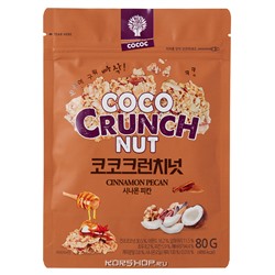Гранола с корицей и орехом пекан Coco Crunch Nut, Корея, 80 г Акция