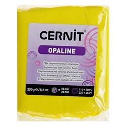 Полимерная глина запекаемая 250г Cernit Opaline с эффектом фарфора 717 жёлтый первичный