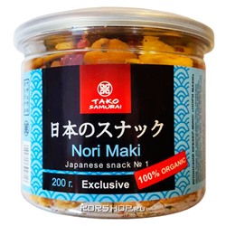 Японские рисовые крекеры Нори Маки Тако Самурай, 200 г Акция
