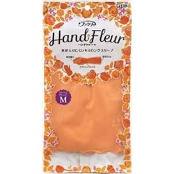 Перчатки ST Family HAND FLEUR для хозработ ультратонкие размер М оранжевые винил 1 пара  60