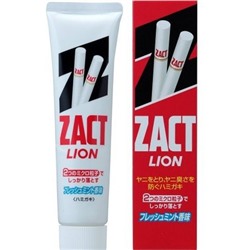 Зубная паста "Zact" для устранения никотинового налёта и запаха табака 150 г, коробка / 80