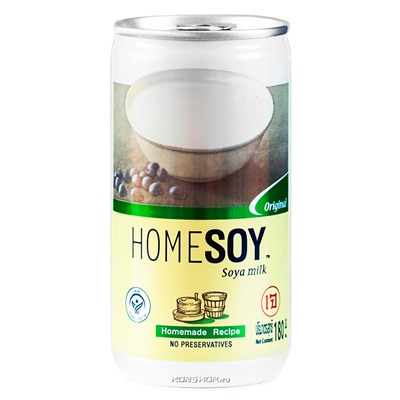 Соевое молоко с добавление тростникового сахара HomeSoy, 180 мл Акция