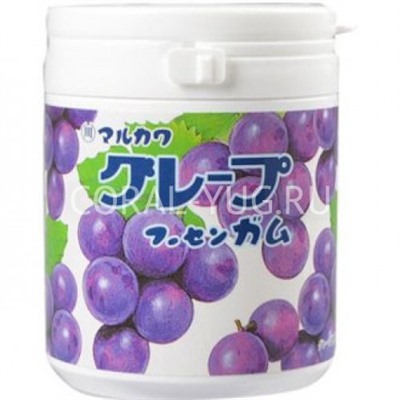 Жевательная резинка Marukawa Marble Grape Виноград 130 гр банка