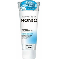 Зубная паста LION  NONIO+Medicated Toothpaste комплексного действия травяная мята 130гр