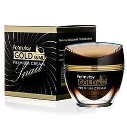 Премиальный крем с золотом и муцином улитки FarmStay Gold Snail Premium Cream, 50 мл