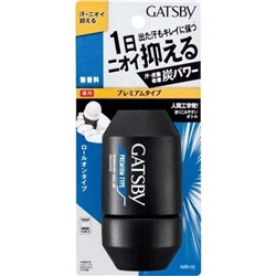 Премиальный роликовый дезодорант-антиперспирант "Gatsby Premium Type" с антибактериальным эффектом (без аромата) 60 мл / 36