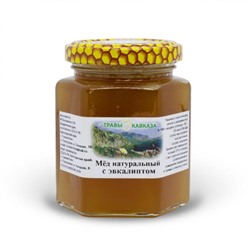 Мед натуральный с эвкалиптом, 350 г