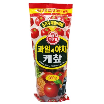 Кетчуп с фруктамии овощами Ottogi (Оттоги), Корея, 280 г. Акция