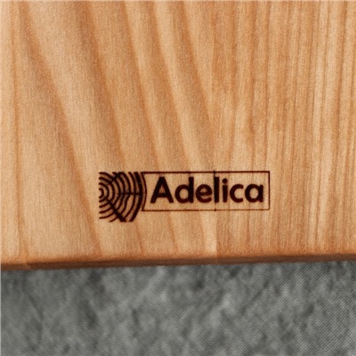 Доска разделочная для подачи и сервировки Adelica, 25×22×1,8 см, берёза