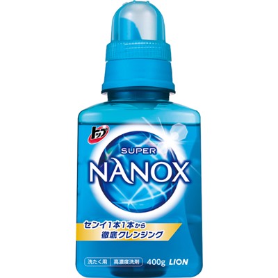 Toп-Nanox Super Гель для стирки концентрированный с активным пятновыводителем, удаляющим стойкие загрязнения Lion 400 гр
