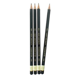 Набор чернографитных карандашей 4 штуки Koh-I-Noor, профессиональных 1900 10Н (2474698)
