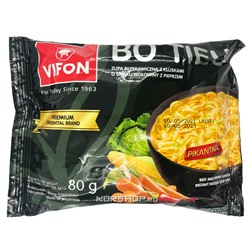 Лапша б/п со вкусом говядины с черным перцем Премиум Bo Tieu Vifon, Вьетнам, 80 г