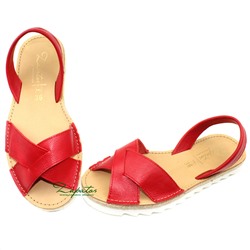 Абаркасы Zapatos Cruz-Yute rojo