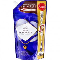 NISSAN FaFa Fine fragrance HOMME Кондиционер для белья с антистатиком, тонкий аромат чая с бергамотом, сменная упаковка с крышкой 840мл