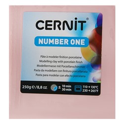 Полимерная глина запекаемая, Cernit Number One, 250 г, розовая, №475