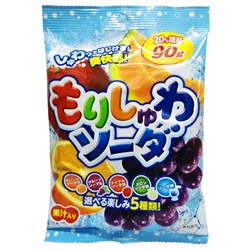Содовая карамель 5 вкусов Morishuwa Soda Ribon, Япония, 90 г