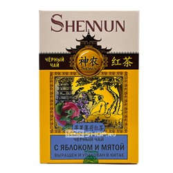 Черный чай с яблоком и мятой Shennun, Китай, 100 г