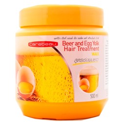 Маска для волос с пивными дрожжами и яйцом 500 мл Beer Egg Yolk hair treatment