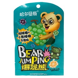 Кислые леденцы со вкусом винограда Bear JumPing, Китай, 16 г