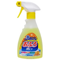 Чистящая спрей пена для ванны с антибактериальным эффектом (с маслом апельсина), Япония, 400 мл