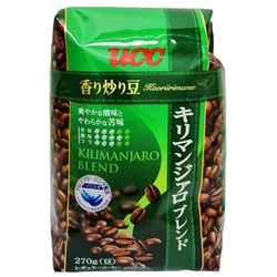 Натуральный жареный кофе в зернах Килиманджаро Бленд Каори Ирим Эйм UCC, Япония, 270 г