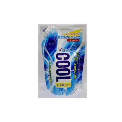 Охлаждающее мыло для тела с ментолом и ароматом мяты для мужчин и женщин "Wins Cool Body Soap" 340 г, мягкая упаковка / 20