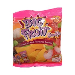 Ассорти фруктовых жевательных конфет Big Fruit от Mitmai 150 гр / Mitmai Big Fruit Candy 150gr