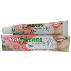 Растительная зубная паста 9 трав POP 9 Herbs, Таиланд, 40 г