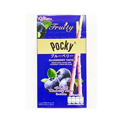 Палочки Pocky "Черника и черничный крем" от Glico 35 гр / Glico Pocky Bisquit sticks Blueberry taste 35 gr