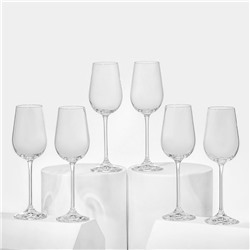 Набор стеклянных бокалов для шампанского «Пион», 150 мл, 6 шт