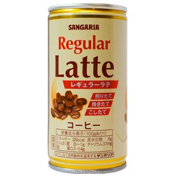 Кофейный напиток с молоком и сахаром Sangaria Regular Latte, Япония, 190 мл