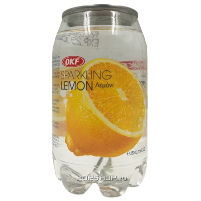 Газированный напиток со вкусом лимона Sparkling OKF, Корея, 350 мл Акция