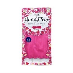 Перчатки ST Family HAND FLEUR для хозработ ультратонкие размер М розовые винил 1 пара  60